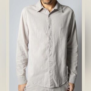 Leonard Frisbie BILL BUTTON UP | SAND